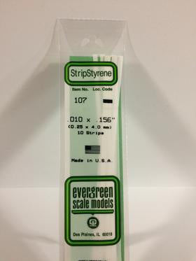 Evergreen 107 Strip - 0.25 x 4.00mm