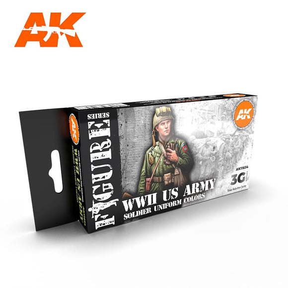 AK-Interactive AK11634 WW2 U.S. Uniforms Color Set