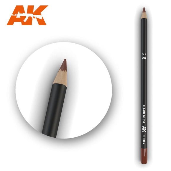 AK-Interactive AK10013 Watercolor Weathering Pencil - Dark Rust