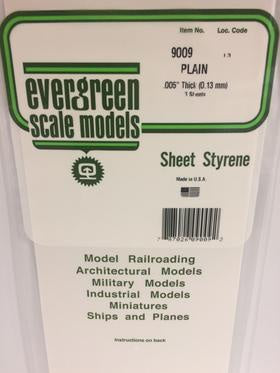 Evergreen 9009 Sheet - White - 0.13mm