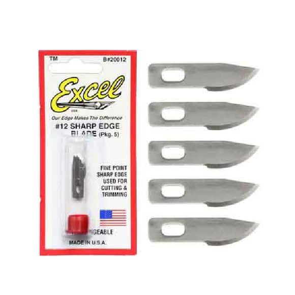 Excel EXC20012 Blades - #12 Curved Double Honed (5)