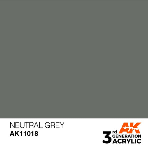 AK-Interactive AK11018 3rd Generation Neutral Grey 17ml