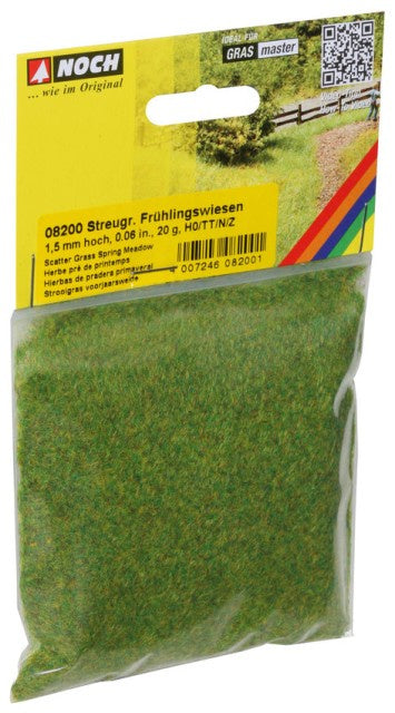 Noch 8200 Grass - Static 1.5mm - Spring Meadow - 20gm