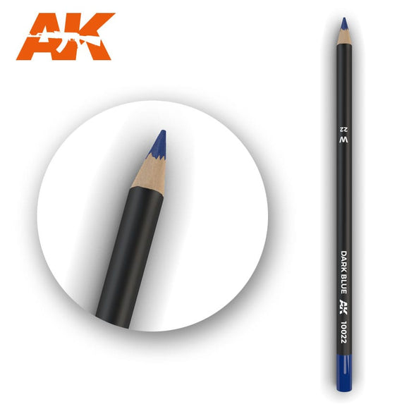 AK-Interactive AK10022 Watercolor Weathering Pencil - Dark Blue