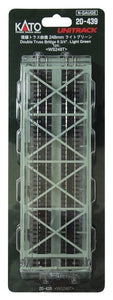 Kato 20-439 Unitrack Double Truss Bridge 248mm - Light Green