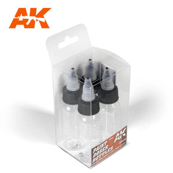 AK-Interactive AK9046 Paint Doser Bottles 4 x 30ml