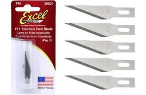 Excel EXC20021 Blades - #11 Straight Edge - Stainless Steel