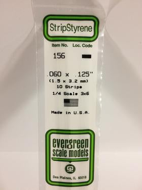 Evergreen 156 Strip - 1.50 x 3.20mm