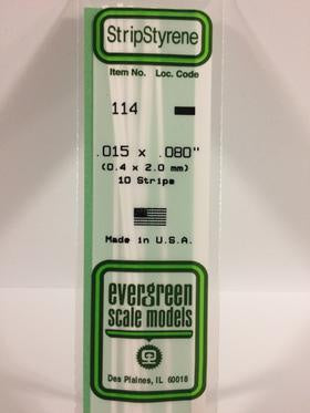 Evergreen 114 Strip - 0.40 x 2.00mm