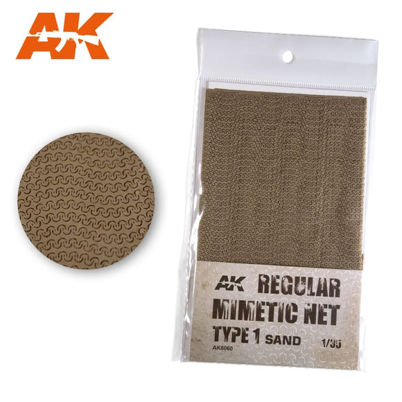 AK-Interactive AK8060 Regular Mimetic Net type 1 Sand