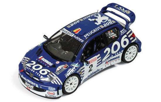 IXO RAM334 Peugeot 206 WRC 2003 - Winner Rally Condroz