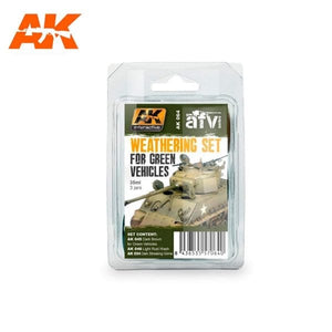AK-Interactive AK064 Weathering Set for Green Vehicles