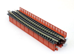 Kato 20-465 Unitrack Curved Deck Girder Bridge 448mm R - Red