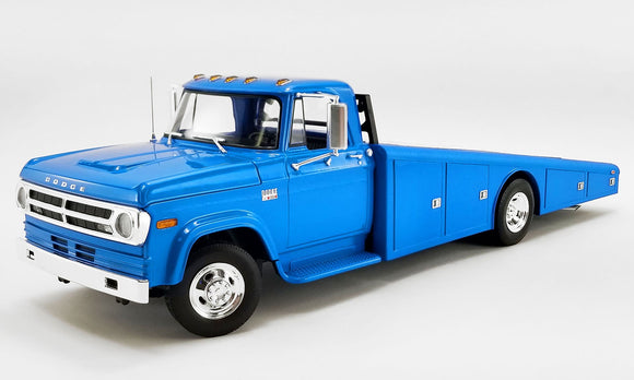 ACME 1801905 1970 Dodge D-300 Ramp Truck - Corporate Blue