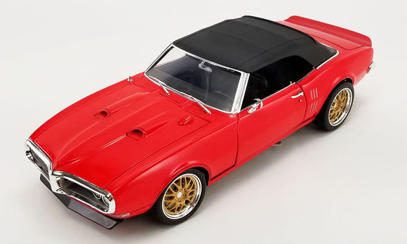 ACME 1805214 1968 Pontiac Firebird Convertible Restomod – Red