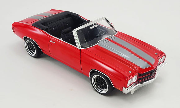 ACME 1805518 1970 Chevrolet Chevelle SS Convertible Restomod – Red