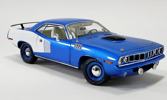 ACME 1806123 1971 Plymouth HEMI Cuda – Blue