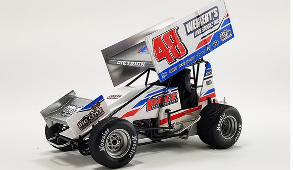 ACME 1822014 2022 #48 Weikerts Livestock/Sweeney Sprint car - Danny Dietrich