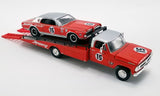 ACME 51343 Parnelli Jones' #15 1967 Mercury Trans Am Cougar & Ford F350 Ramp Truck