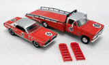 ACME 51343 Parnelli Jones' #15 1967 Mercury Trans Am Cougar & Ford F350 Ramp Truck