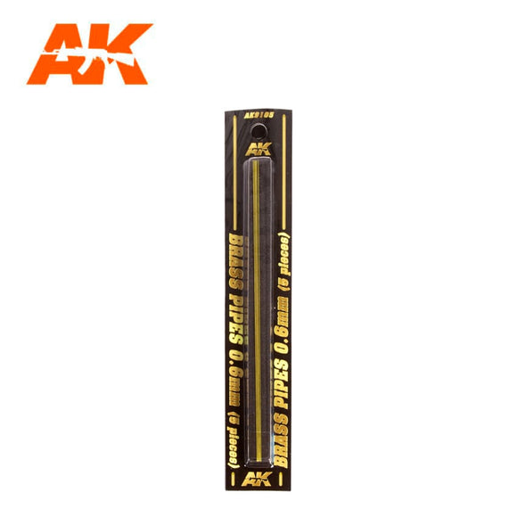 AK-Interactive AK9105 Brass Pipes 0.6mm x 5