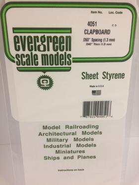 Evergreen 4051 Sheet - Clapboard - 1.30mm