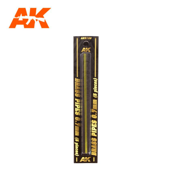 AK-Interactive AK9106 Brass Pipes 0.7mm x 5