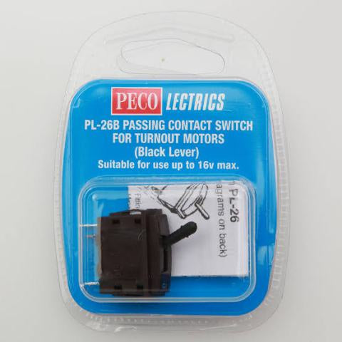 Peco Lectrics PL26B Passing Contact Switch - Black