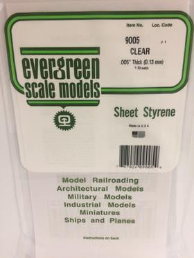 Evergreen 9005 Sheet - Clear - 0.13mm