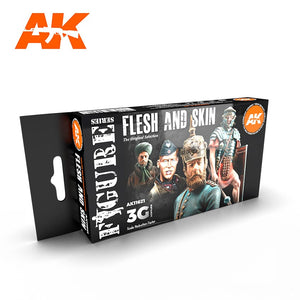 AK-Interactive AK11621 Flesh & Skin Colors Set