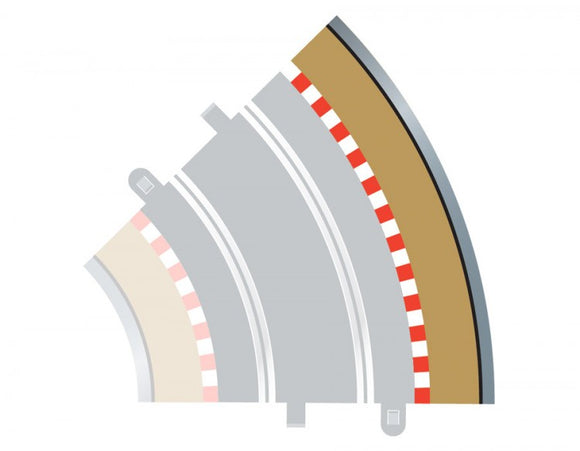 Scalextric C8228 Track - Borders - Curved - Radius 2 - Outer (2)