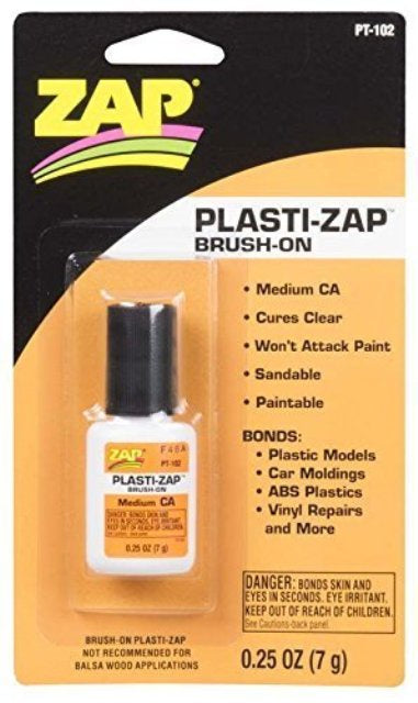 Zap PT102 Plasti-Zap CA Medium - Brush On - 7.0gm - Orange
