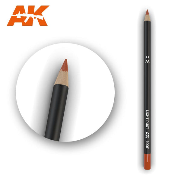 AK-Interactive AK10011 Watercolor Weathering Pencil - Light Rust