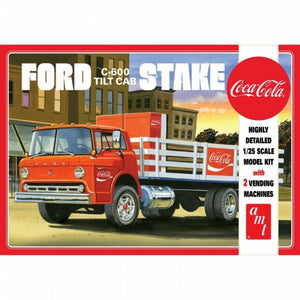 AMT 1147 Ford C-600 Tilt Cab Stake Truck - Coca-Cola - 1/25 Scale