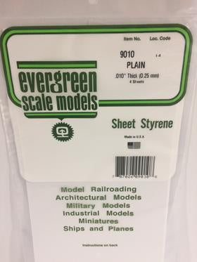 Evergreen 9010 Sheet - White - 0.25mm