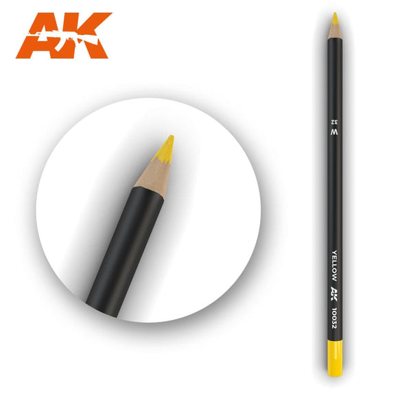 AK-Interactive AK10032 Watercolor Weathering Pencil - Yellow