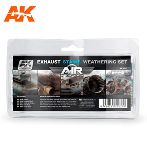 AK-Interactive AK2037 Air Series Exhaust Stains Weathering Set