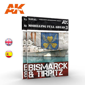 AK-Interactive AK249 Modelling Full Ahead 3: Bismark & Tirpitz