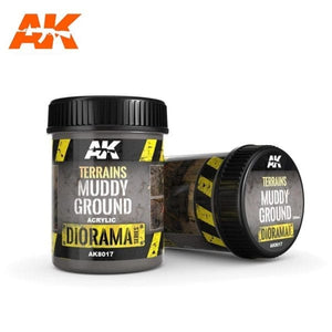 AK-Interactive AK8017 Terrains Muddy Ground - Acrylic 250ml