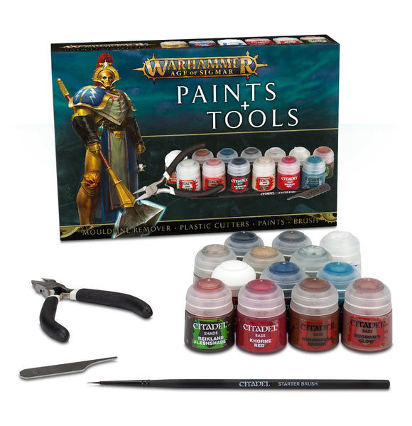 Games Workshop 80-17 Age of Sigmar: Paints & Tools Set