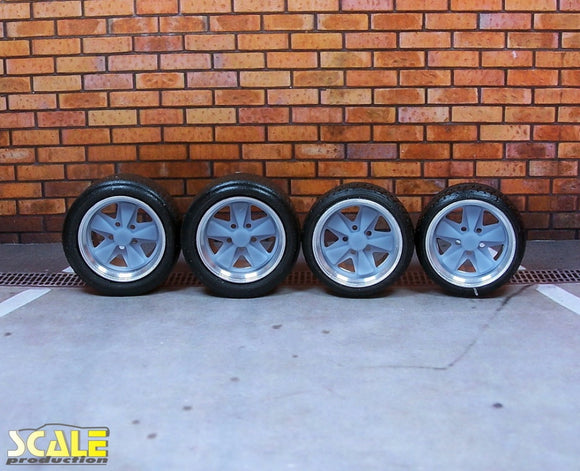 Scale Productions 24096 16” Fuchs Wheel & Tire Set